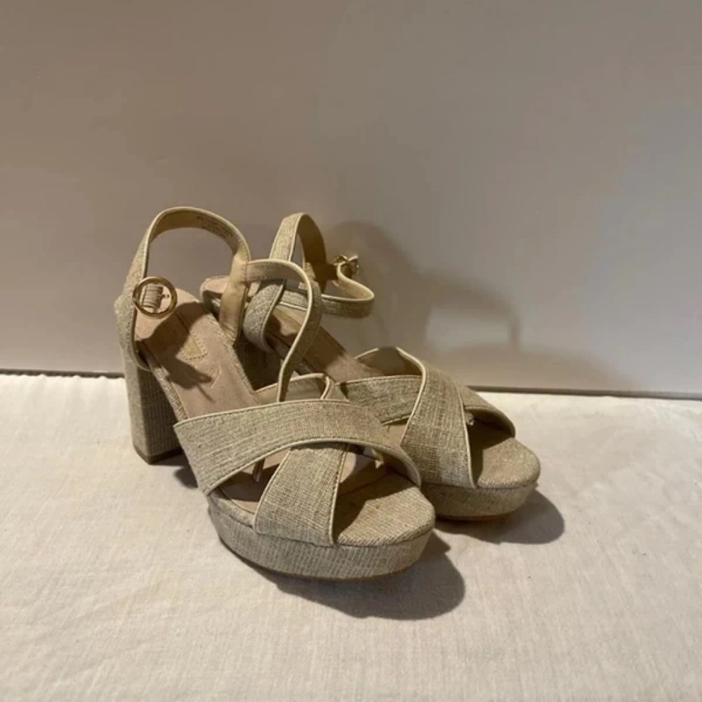 Primark Beige Women's Platform Heels